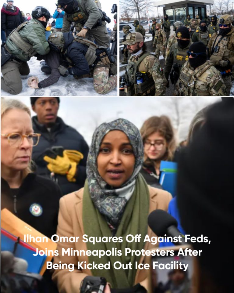 Ilhan Omar squares off against feds, joins Minneapolis protesters after being kicked out of ICE facility