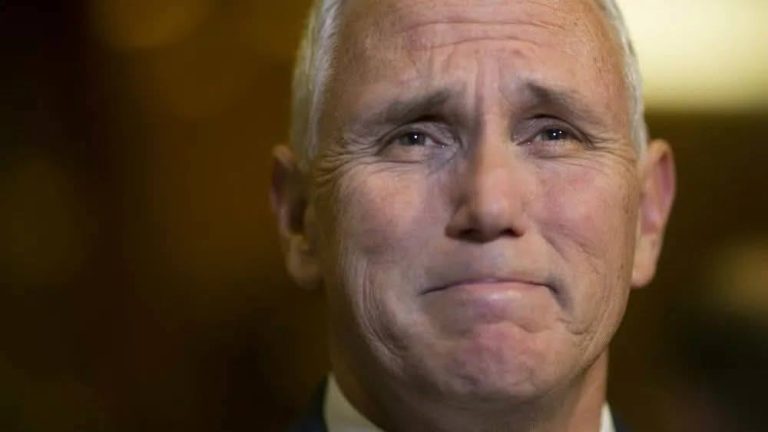 Mike Pence with tears in their eyes make the sad announcement..
