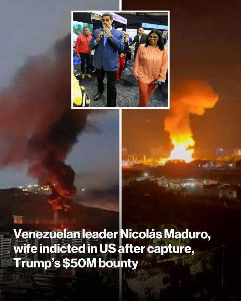 Venezuelan leader Nicolás Maduro, wife indicted in US after capture, Trump’s $50M bounty