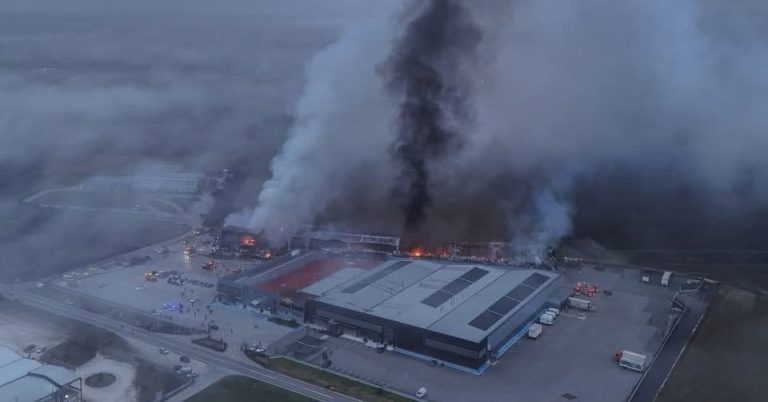 HT16. A few hours ago a big fire broke out in M… See more