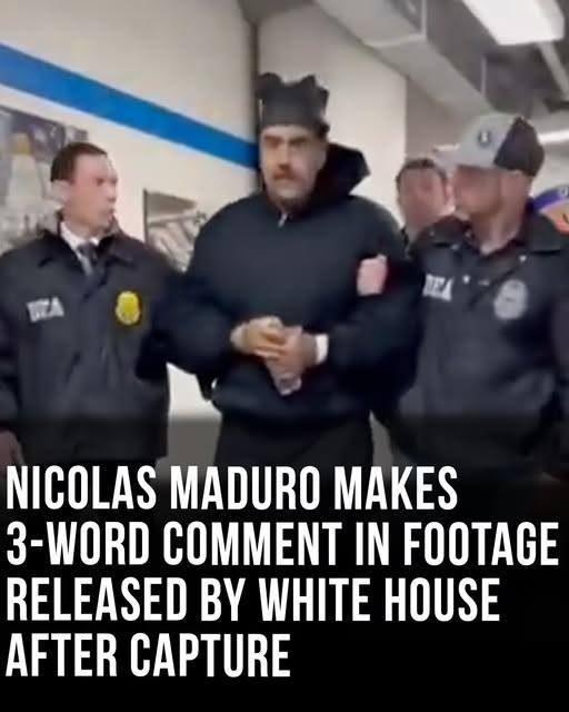 Nicolas Maduro makes 3-word comment in footage released by White House after capture5
