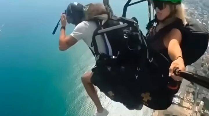 HT16. BREAKING NEWS MAN FALL FROM PARACHUTE