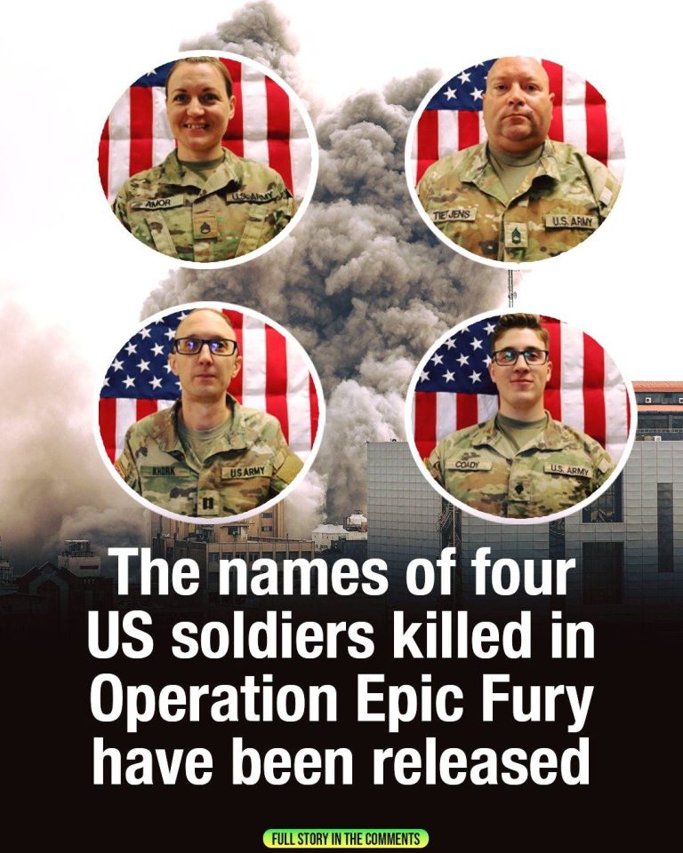 Names of four US soldiers killed in Operation Epic Fury have been released